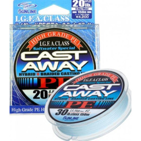 Шнур SUNLINE CAST AWAY PE 150m #0.6/0.128mm 10lb/4.2kg