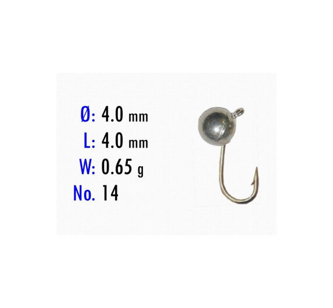 Мормышка Bravo Fishing 2840-33 Шар с ушком крашеная 4,0 мм 0,65 гр. 33