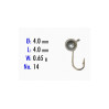 Мормышка Bravo Fishing 2840-33 Шар с ушком крашеная 4,0 мм 0,65 гр. 33