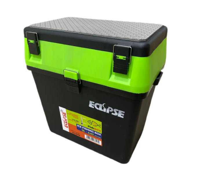 Набор жерлиц Профмонтаж, катушка со стопором 15шт + Ящик зимовий Eclipse Green