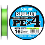 Шнур SUNLINE Siglon PE x4 150m салатовый #0.6/0.132mm 10lb/4.5kg