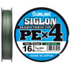Шнур SUNLINE Siglon PE Х4 150m темно-зеленый #0.8/0.153mm 12lb/6.0kg