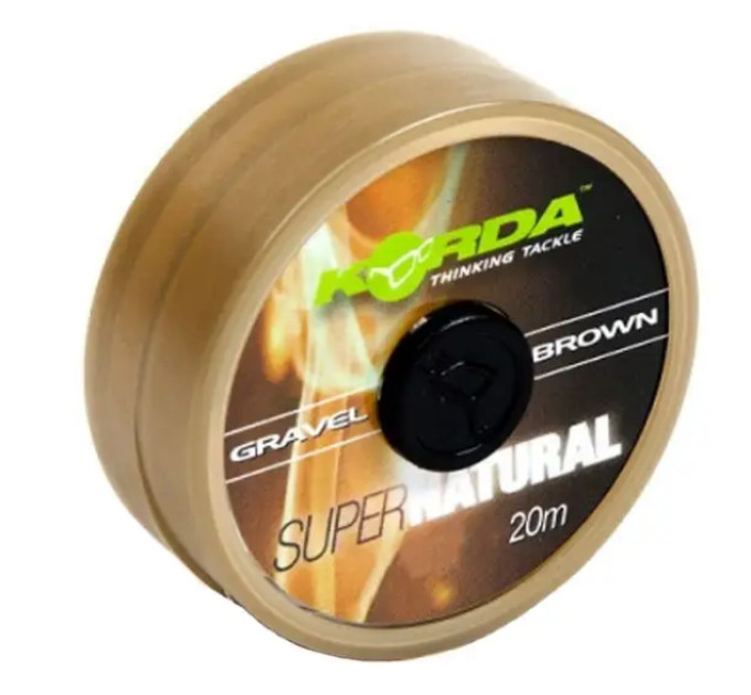 Поводочный материал Korda Super Natural Gravel Brown 20m 25lb