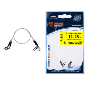 Поводок UKRSPIN Orange Spinning Fluoro Sunline 25см 8кг(15lb)/0.4 мм (2шт/уп)