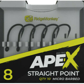 Крючок RidgeMonkey Ape-X Straight Point Barbed №4