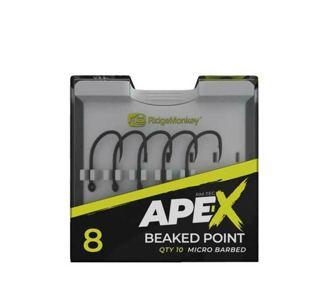 Крючок RidgeMonkey Ape-X Beaked Point Barbed №4