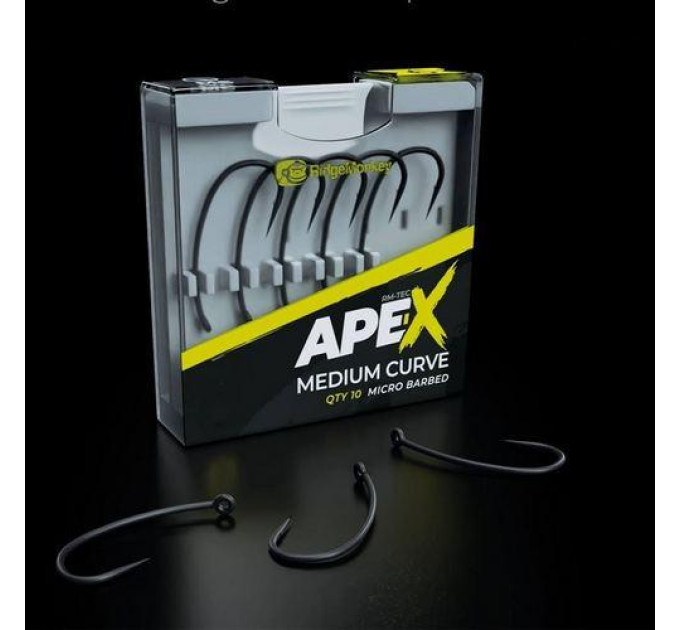 Крючок RidgeMonkey Ape-X Medium Curve 2XX Barbed №6