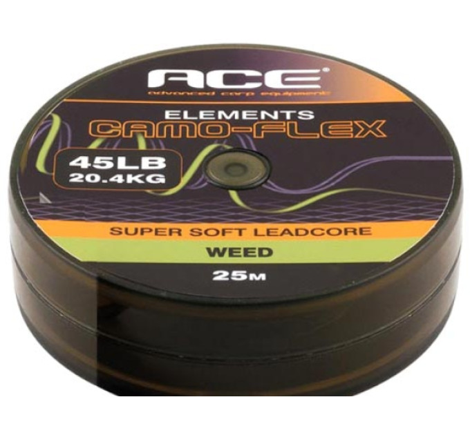 Поводочный материал ACE Camo Flex 25m 45lb Weed