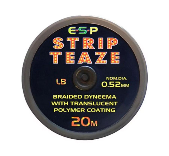Поводочный материал ESP Strip Teaze 20m 20lb green