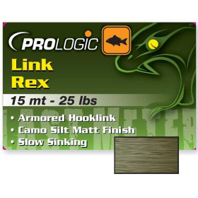 Поводковый материал PROLOGIC Link Rex 15m 40lbs Camo Silt