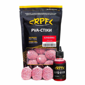 RPF ПВА-стики 10шт 15гр + Ликвид - Клубника