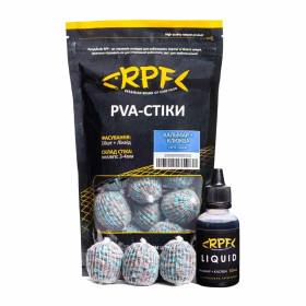 RPF ПВА-стики 10шт 15гр + Ликвид - Кальмар + Клюква