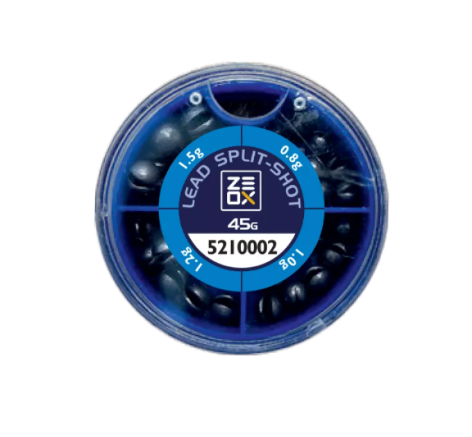Набор грузил ZEOX Lead Split-Shot 45g 0.8-1.5g