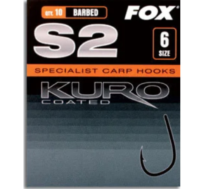 Крючок FOX S2 KURO HOOK №6