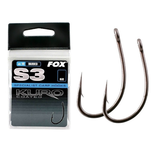 Крючок FOX S3 KURO HOOK №8