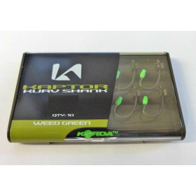 Крючок Korda Kaptor Kurv Shank Hook №6 Weed