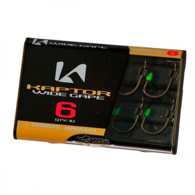 Крючок Korda Kaptor Wide Gape №8 Gravel Brown
