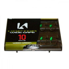 Крючок Korda Kaptor Wide Gape №8 Weed Green