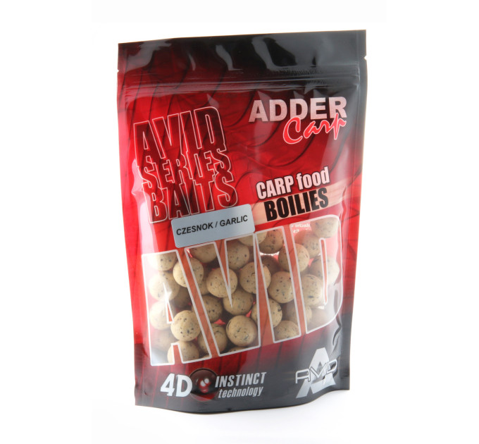 Бойлы Adder Carp Boilies Avid 16 mm 200 g Garlic / Чеснок