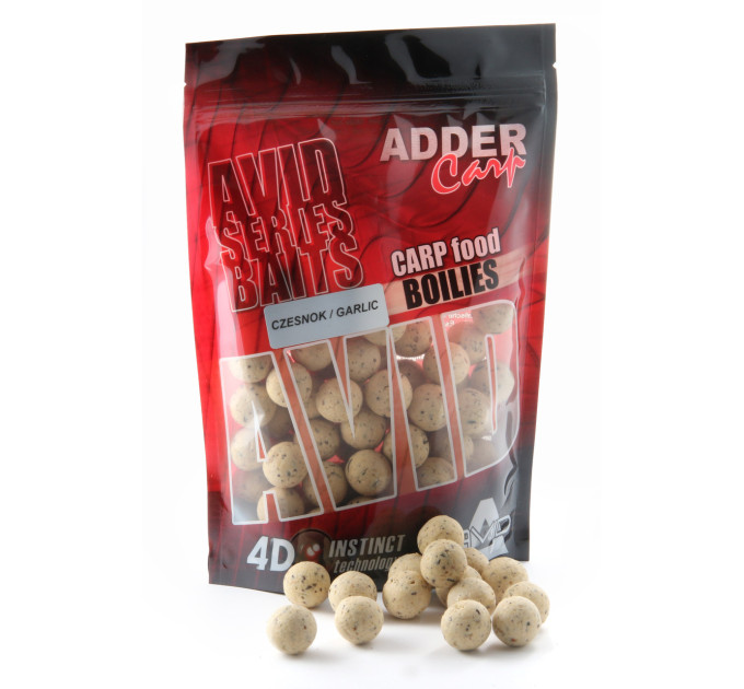 Бойлы Adder Carp Boilies Avid 16 mm 200 g Garlic / Чеснок