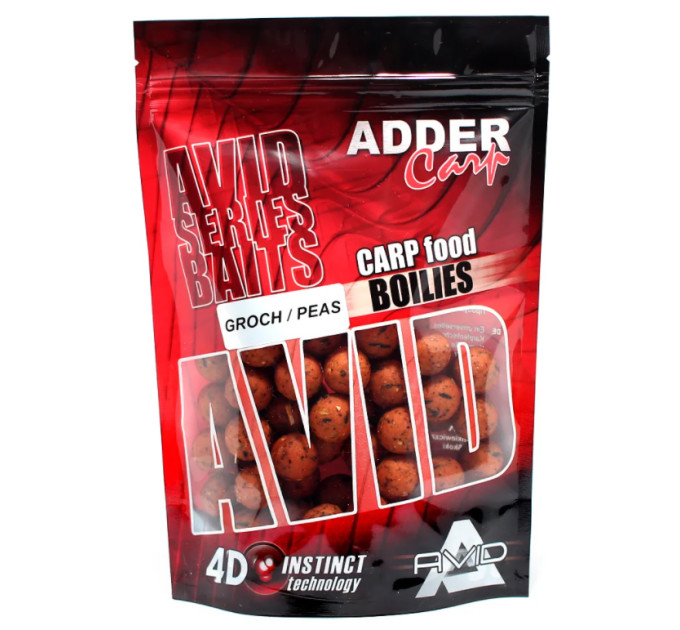 Бойлы Adder Carp Boilies Avid 16 mm 200 g Peas / Горох