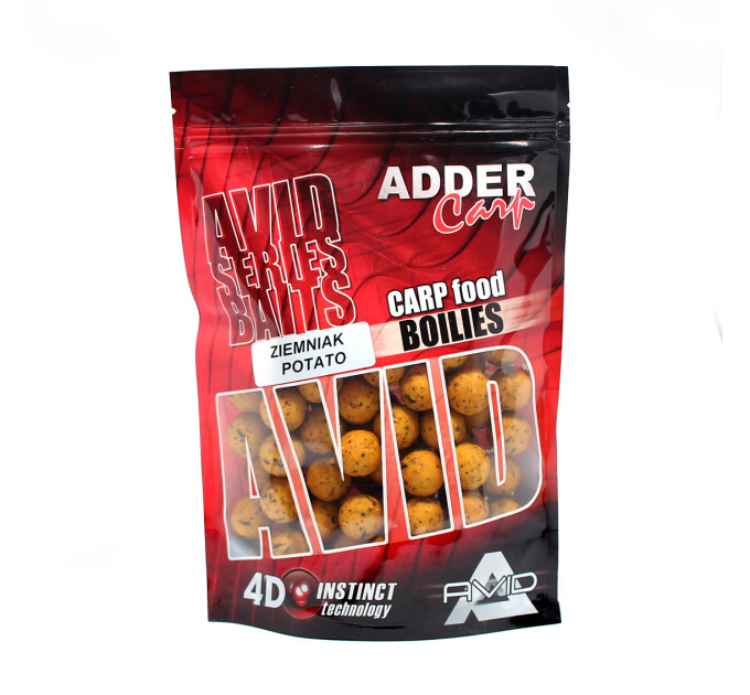 Бойлы Adder Carp Boilies Avid 16 mm 200 g Potato / Картофель