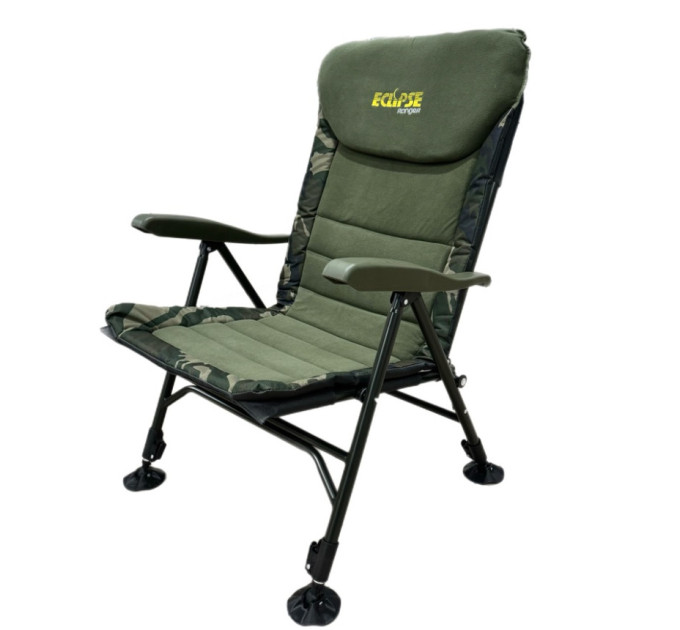 Крісло Eclipse Ranger 1010-R  складне з підлокотником, регулюванням наклону, з флісом і утеплювачем
