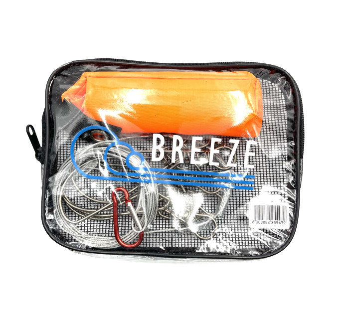 Кукан Breeze на тросу, 5 карабінів з поплавком в чохлі
