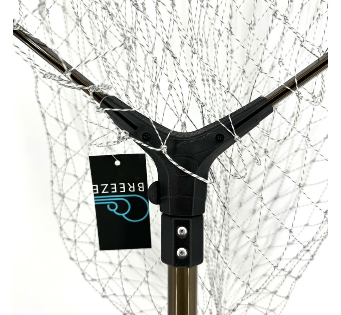 Подсак Breeze Y-226055-QP пятиугольный, кордова каркасная 55см, прорезиненная сетка, телескоп ручка 1.9м