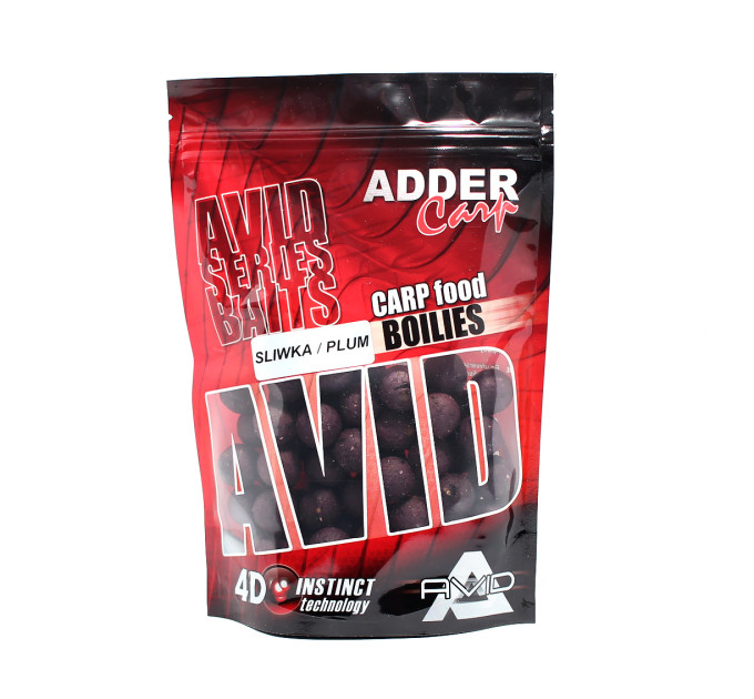 Бойлы Adder Carp Boilies Avid 24 mm 200 g Plum / Слива