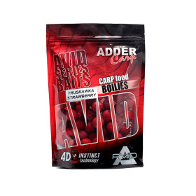 Бойлы Adder Carp Boilies Avid 24 mm 200 g Strawberry / Клубника