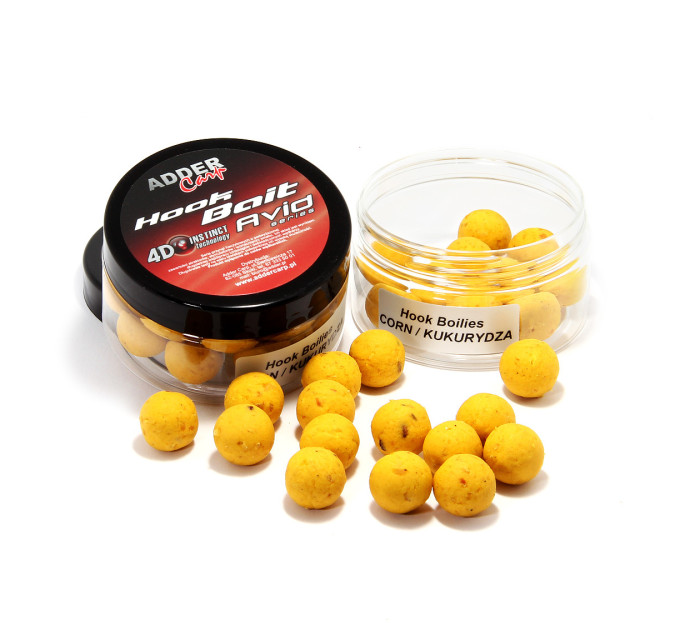 Бойли Adder Carp Hook Boilies Neutral Balance Avid 14-16 mm 100 ml Corn / Кукурудза