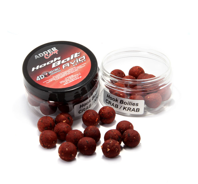 Бойлы Adder Carp Hook Boilies Avid 16 mm 100 ml Crab / Краб