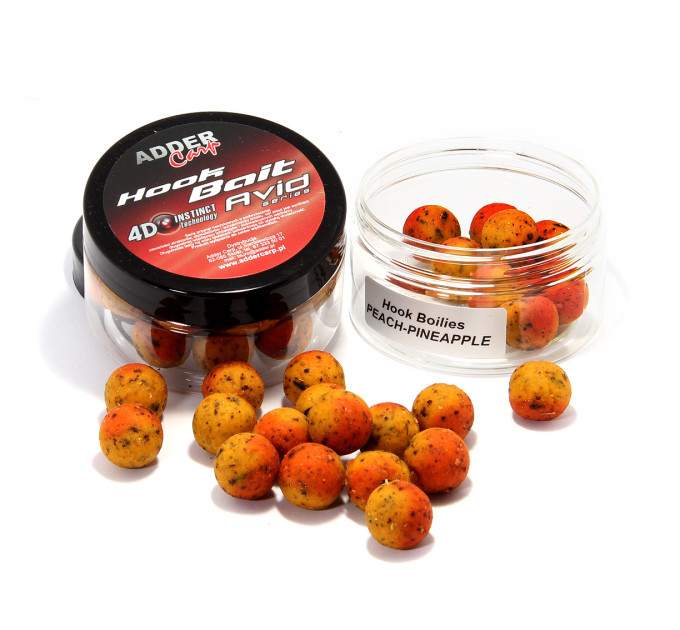 Бойли Adder Carp Hook Boilies Neutral Balance Avid 14-16 mm 100 ml Peach&Pineapple
