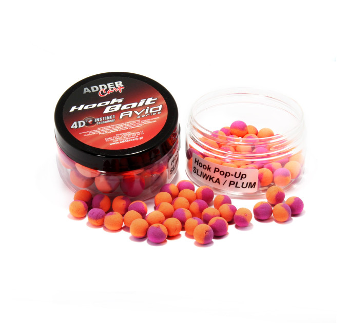 Бойлы Adder Carp Hook Boilies Avid Pop-Up 10 mm Plum / Слива