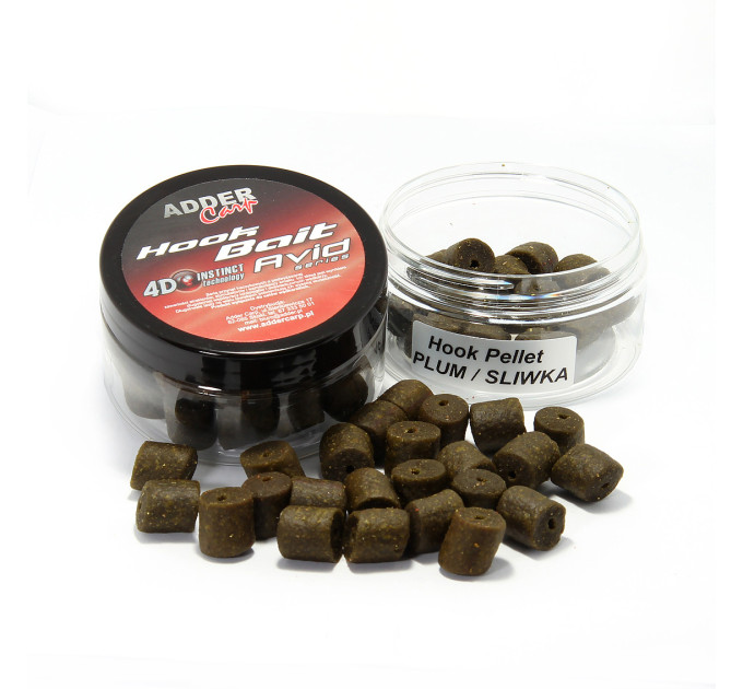 Пеллетс ADDER CARP Hook Pellet Avid 12 mm 100 ml Plum / Слива