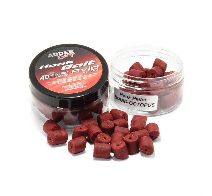 Пеллетс ADDER CARP Hook Pellet Avid 12 mm 100 ml Squid&Octopus / Кальмар-Осминог