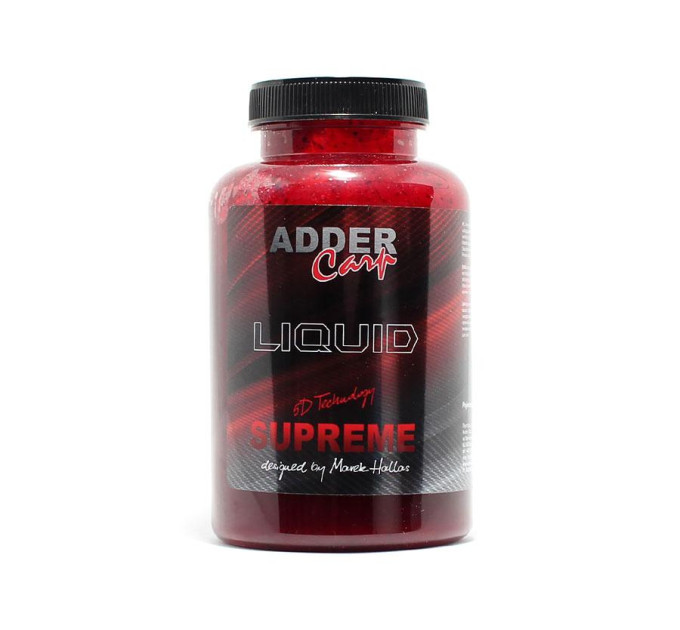 ADDER CARP Magic Liquid Supreme 5D 300ml Squid&Octopus - Strawberry / Кальмар&Осминог - Клубника