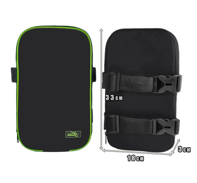 Зимние наколенники на змейке "Black"