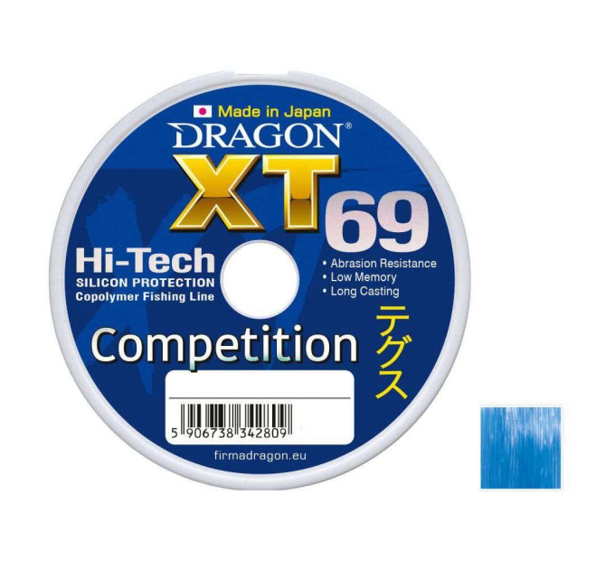 Леска DRAGON XT-69 Hi-Tech Competition 25m 0.10