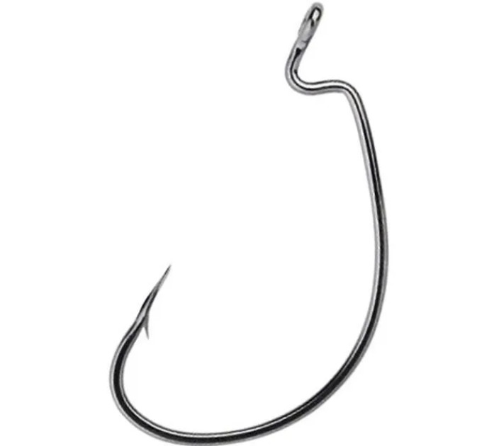 Крючок офсетный OWNER Wide Gap Plus №2/0 6шт Black Cutting point