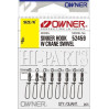 Вертлюг подвійний з застібкою OWNER Sinker Hook W Crane №18