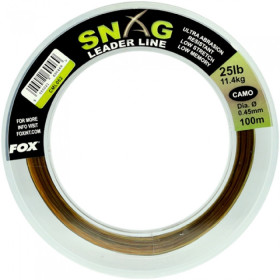 Шок лидер FOX Snag Leader Line Camo 100m 0.50mm/35lb