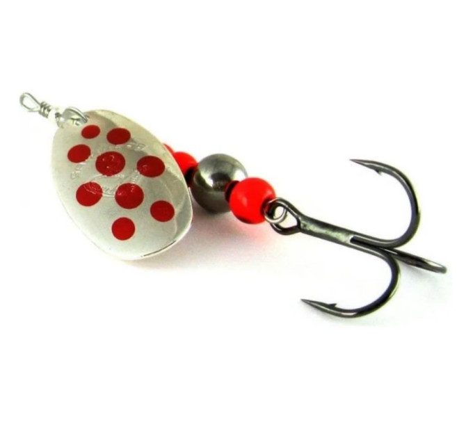 Блешня Savage Gear Caviar Spinner #3 9.5 g 04-Fluo Orange & Silver