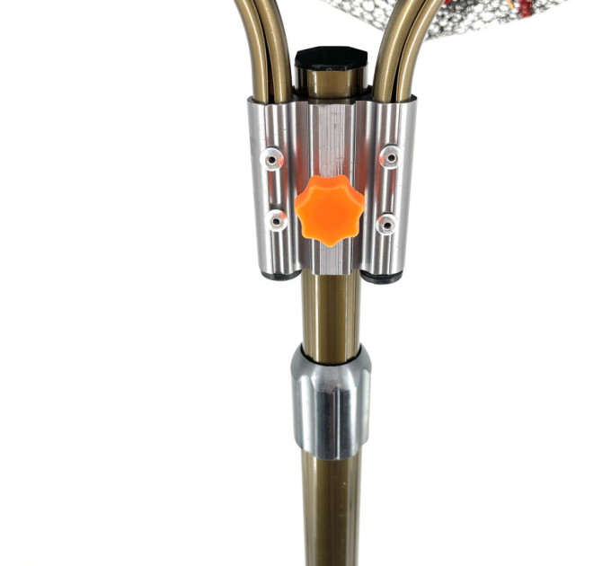 Подсак Breeze HY-360170-GJ пятиугольная цельная голова 60 см, прорезиненная сетка, телескоп ручка 1.7m