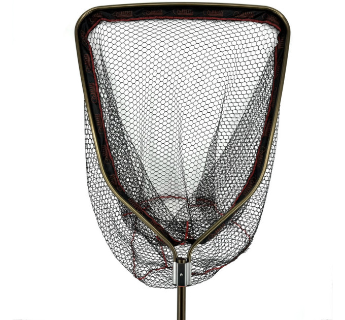 Подсак Breeze HY-D-370170-GJ пятиугольная цельная голова 70 см, крупная прорезиненная сетка, телескоп ручка 1.7m