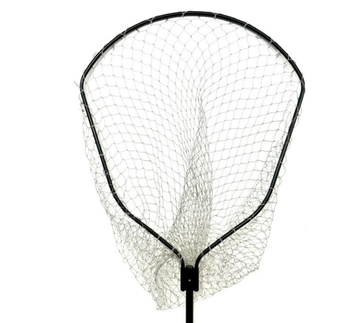 Подсак Breeze HY-160160-QP пятиугольная цельная голова 60 см, кордовая сетка, черная телескоп ручка 1.8m