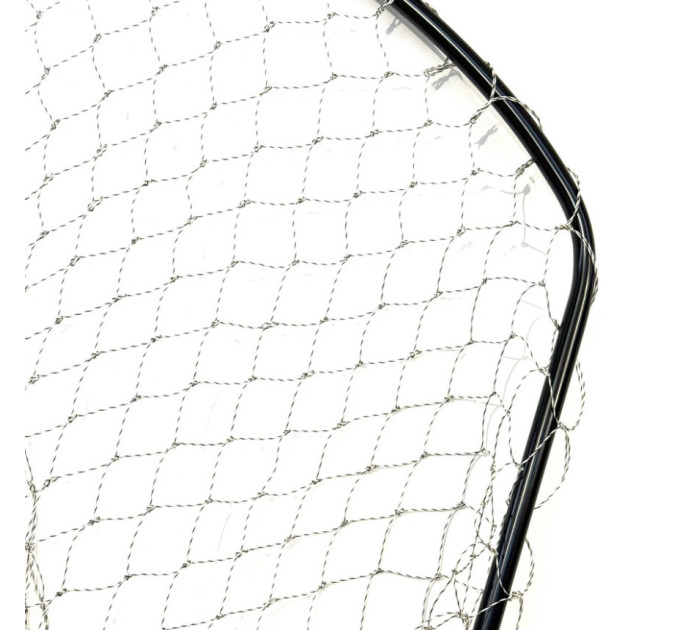 Подсак Breeze HY-160160-QP пятиугольная цельная голова 60 см, кордовая сетка, черная телескоп ручка 1.8m