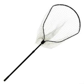 Подсак Breeze HY-170170-QP пятиугольная цельная голова 70 см, кордовая сетка, черная телескоп ручка 1.8m