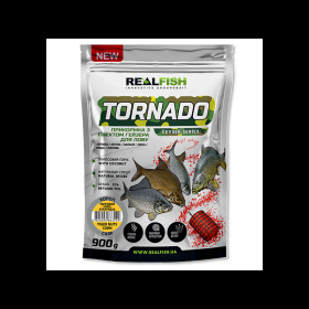 Прикормка Real Fish TORNADO Карп Тигровый орех-Кукурудза